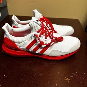 Adidas Mens White Red Ultraboost DNA X Lego H67955 Running Shoes Size US 11